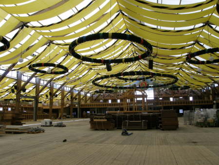 Inside the Paulaner beer tent at the 2012 Oktoberfest