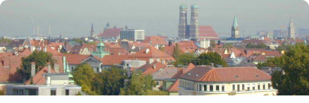 View of downtown Munich from the Theresienwiese