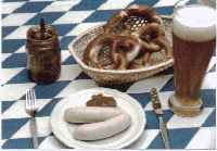 Weisswurst ready to eat